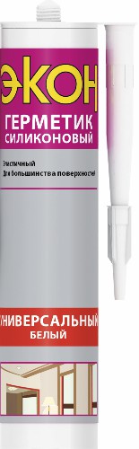 2229431 Экон Герметик Силикон. Универс. (белый), 280 мл (12/1200) (Б0031018) фото 2 2229431 Экон Герметик Силикон. Универс. (белый), 280 мл (12/1200) (Б0031018) фото 2