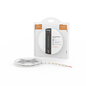 Лента светодиодная GAUSS Basic 2835/60 12V 4,8W/m 312lm/m 3000K 8mm IP20 2m 1/100 (BT003) Лента светодиодная GAUSS Basic 2835/60 12V 4,8W/m 312lm/m 3000K 8mm IP20 2m 1/100 (BT003)