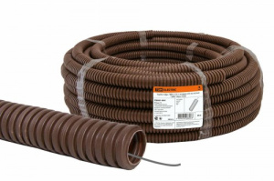 Труба гофрированная ПВХ с зондом d 16мм (25 м) легкая "ЭКО" (бук) (цена за 1м, отгрузка от упаковки) TDM (SQ0401-0041) фото 2 Труба гофрированная ПВХ с зондом d 16мм (25 м) легкая "ЭКО" (бук) (цена за 1м, отгрузка от упаковки) TDM (SQ0401-0041) фото 2