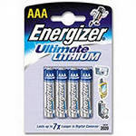 Элемент питания ENERGIZER  LR03 Lithium (4 бл)   (48) (E301535701)