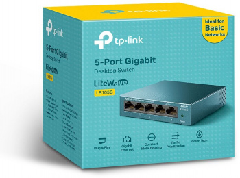 Коммутатор TP-Link LS105G 5G неуправляемый (1/36) фото 3 Коммутатор TP-Link LS105G 5G неуправляемый (1/36) фото 3