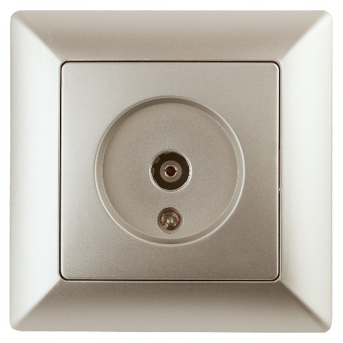 Розетка INTRO TV одиночная, СУ, Solo, шампань (10/200/2000) 4-301-04 (Б0043371) Розетка INTRO TV одиночная, СУ, Solo, шампань (10/200/2000) 4-301-04 (Б0043371)