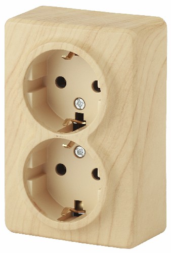 Розетка ЭРА серии Эксперт 2х2P+E Schuko 16АХ-250В ОУ сосна (1/12/120/1920) (Б0020693) фото 9 Розетка ЭРА серии Эксперт 2х2P+E Schuko 16АХ-250В ОУ сосна (1/12/120/1920) (Б0020693) фото 9
