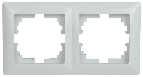 Рамка INTRO на 2 поста, СУ, Solo, белый (20/400/3200) 4-502-01 (Б0043410) Рамка INTRO на 2 поста, СУ, Solo, белый (20/400/3200) 4-502-01 (Б0043410)