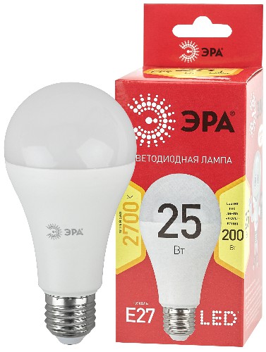 Лампа светодиодная ЭРА RED LINE LED A65-25W-827-E27 R Е27 / E27 25 Вт груша теплый белый свет (10/100/1200) (Б0048009) Лампа светодиодная ЭРА RED LINE LED A65-25W-827-E27 R Е27 / E27 25 Вт груша теплый белый свет (10/100/1200) (Б0048009)