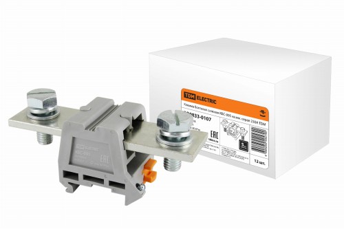Клемма болтовая силовая КБС-095 кв.мм. серая 230А TDM (SQ0833-0107) фото 2 Клемма болтовая силовая КБС-095 кв.мм. серая 230А TDM (SQ0833-0107) фото 2