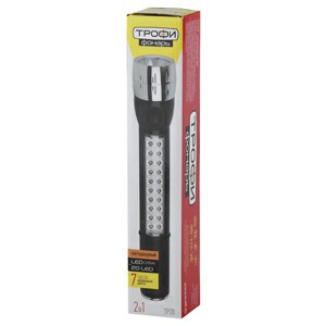 Фонарь ТРОФИ TP20 ручной 1x0,5 LED+20LED пластик 3xAA коробка (1/10/120/720) (Б0019828) Фонарь ТРОФИ TP20 ручной 1x0,5 LED+20LED пластик 3xAA коробка (1/10/120/720) (Б0019828)