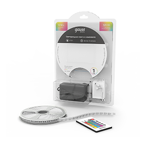 Комплект светодиодной ленты GAUSS Basic 5050/60 12V 10W/m 700lm/m RGB 10mm IP20 5m 1/50 (BT042) Комплект светодиодной ленты GAUSS Basic 5050/60 12V 10W/m 700lm/m RGB 10mm IP20 5m 1/50 (BT042)