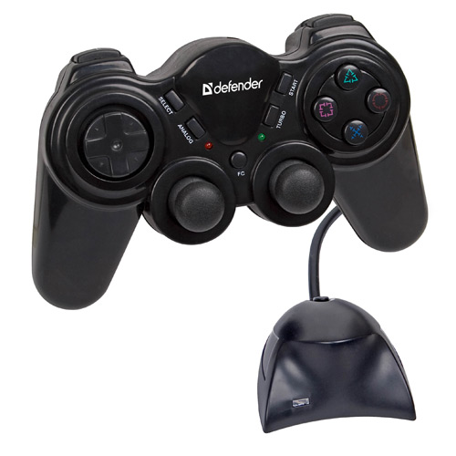 я | Геймпад DEFENDER Game Racer Wireless Pro, 2дж., 10 кн., беспроводной (1/20) (64262) я | Геймпад DEFENDER Game Racer Wireless Pro, 2дж., 10 кн., беспроводной (1/20) (64262)