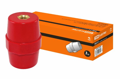 Изолятор SM51 силовой H51xD35xM8мм TDM (SQ0807-0005) Изолятор SM51 силовой H51xD35xM8мм TDM (SQ0807-0005)