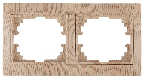 Рамка INTRO на 2 поста гор., скрытой установки, Plano, сосна (1/20/400/3200) (Б0030097) Рамка INTRO на 2 поста гор., скрытой установки, Plano, сосна (1/20/400/3200) (Б0030097)