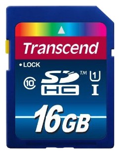 Карта памяти SDHC 16GB Transcend Class 10 UHS-I (300х) (TS16GSDU1) фото 2 Карта памяти SDHC 16GB Transcend Class 10 UHS-I (300х) (TS16GSDU1) фото 2