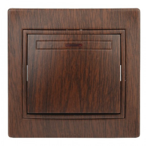Выключатель INTRO с подсветкой, 10АХ-250В, скрытой установки, Plano, венге (1/10/200/2400) (Б0030036) Выключатель INTRO с подсветкой, 10АХ-250В, скрытой установки, Plano, венге (1/10/200/2400) (Б0030036)