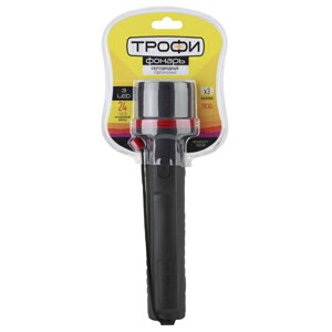 Фонарь ТРОФИ TR3D ручной 3xLED 3*D резина блистер (1/10/60/240) (Б0019830) Фонарь ТРОФИ TR3D ручной 3xLED 3*D резина блистер (1/10/60/240) (Б0019830)