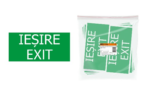 Знак "ВЫХОД" 200х100мм (румынский язык) TDM (SQ0817-0072) Знак "ВЫХОД" 200х100мм (румынский язык) TDM (SQ0817-0072)