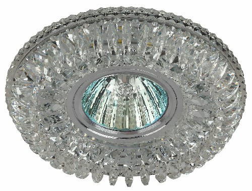 Светильник ЭРА DK LD34 SL/WH декор cо светодиодной подсветкой MR16 прозрачный (Б0036479) фото 2 Светильник ЭРА DK LD34 SL/WH декор cо светодиодной подсветкой MR16 прозрачный (Б0036479) фото 2