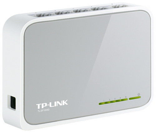Коммутатор TP-LINK TL-SF1005D, 5 портов, Ethernet 10/100 Мбит/сек (1/90) Коммутатор TP-LINK TL-SF1005D, 5 портов, Ethernet 10/100 Мбит/сек (1/90)