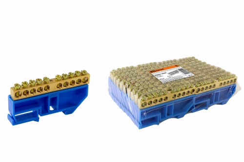 Шина "N" нулевая с изолятором на DIN-рейку 6х9мм стойка бол. 10 групп TDM (SQ0801-0028) фото 2 Шина "N" нулевая с изолятором на DIN-рейку 6х9мм стойка бол. 10 групп TDM (SQ0801-0028) фото 2