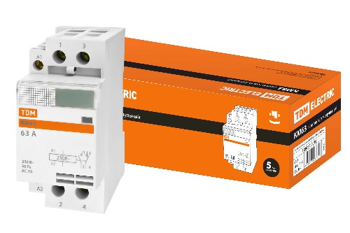Контактор модульный КМ63/2-63 1НО;1НЗ TDM (SQ0213-0010) Контактор модульный КМ63/2-63 1НО;1НЗ TDM (SQ0213-0010)