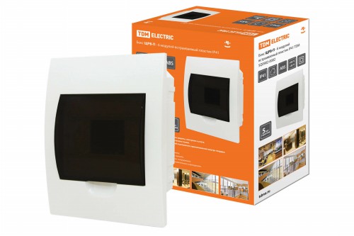 Бокс ЩРВ-П-6 модулей встраиваемый пластик IP41 TDM (1/20) (SQ0902-0002) фото 2 Бокс ЩРВ-П-6 модулей встраиваемый пластик IP41 TDM (1/20) (SQ0902-0002) фото 2