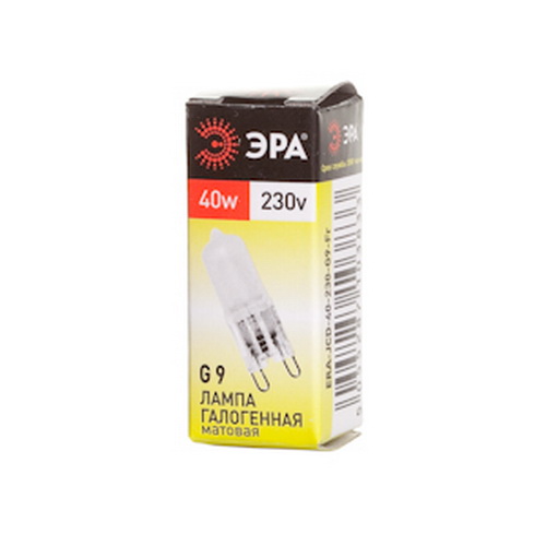 Лампа ЭРА галогенная G9-JCD-40-230V-FR G9 40Вт капсула матовая теплый белый свет (1/1000) (C0027368) Лампа ЭРА галогенная G9-JCD-40-230V-FR G9 40Вт капсула матовая теплый белый свет (1/1000) (C0027368)