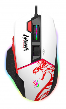 Мышь проводная игровая A4TECH Bloody W95 Max (12000dpi) USB, белый/рисунок (1/20) (W95 MAX NARAKA) Мышь проводная игровая A4TECH Bloody W95 Max (12000dpi) USB, белый/рисунок (1/20) (W95 MAX NARAKA)