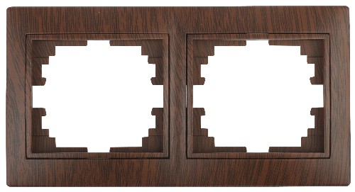 Рамка INTRO на 2 поста гор., скрытой установки, Plano, венге (1/20/400/3200) (Б0030096) Рамка INTRO на 2 поста гор., скрытой установки, Plano, венге (1/20/400/3200) (Б0030096)