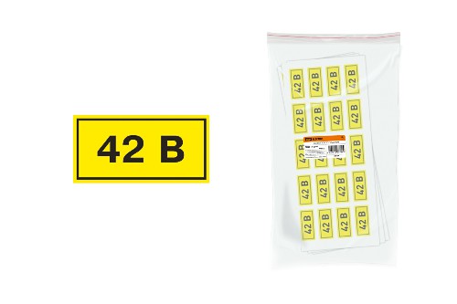 Наклейка символ "42В" 15х50мм TDM (SQ0817-0007) Наклейка символ "42В" 15х50мм TDM (SQ0817-0007)