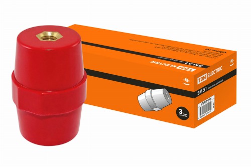 Изолятор SM51 силовой H51xD35xM8мм TDM (SQ0807-0005) фото 3 Изолятор SM51 силовой H51xD35xM8мм TDM (SQ0807-0005) фото 3