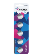 Элемент питания КОСМОС  CR 2032  BL5   (5/60/600) (KOC20325BL)