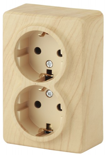 Розетка ЭРА серии Эксперт 2х2P+E Schuko 16АХ-250В ОУ сосна (1/12/120/1920) (Б0020693) Розетка ЭРА серии Эксперт 2х2P+E Schuko 16АХ-250В ОУ сосна (1/12/120/1920) (Б0020693)