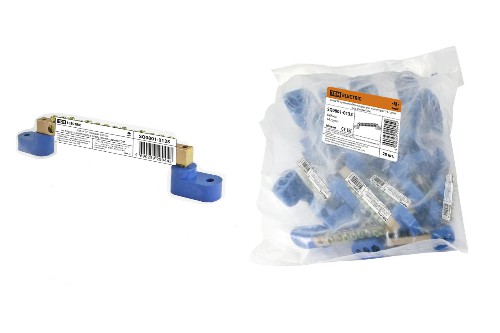 Шина "N" нулевая 6х9мм на двух угл. изоляторах 14 групп инд. стикер TDM (SQ0801-0135) Шина "N" нулевая 6х9мм на двух угл. изоляторах 14 групп инд. стикер TDM (SQ0801-0135)