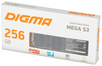 Внутренний SSD Digma 256GB Mega S3, PCIe 3x4, R/W - 2040/1270 MB/s, (M.2), 2280, 3D TLC (DGSM3256GS33T) фото 9 Внутренний SSD Digma 256GB Mega S3, PCIe 3x4, R/W - 2040/1270 MB/s, (M.2), 2280, 3D TLC (DGSM3256GS33T) фото 9