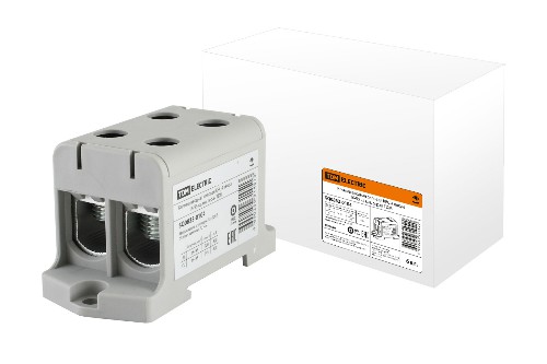 Клемма вводная силовая КВС 4 ввода 16-95 кв.мм. серая TDM (1/72) (SQ0833-0104) Клемма вводная силовая КВС 4 ввода 16-95 кв.мм. серая TDM (1/72) (SQ0833-0104)