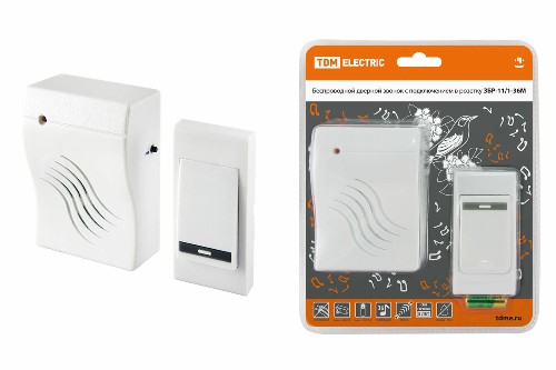 Звонок TDM беспроводной ЗБР-11/1-36М (беспр., роз.) (SQ1901-0008) Звонок TDM беспроводной ЗБР-11/1-36М (беспр., роз.) (SQ1901-0008)