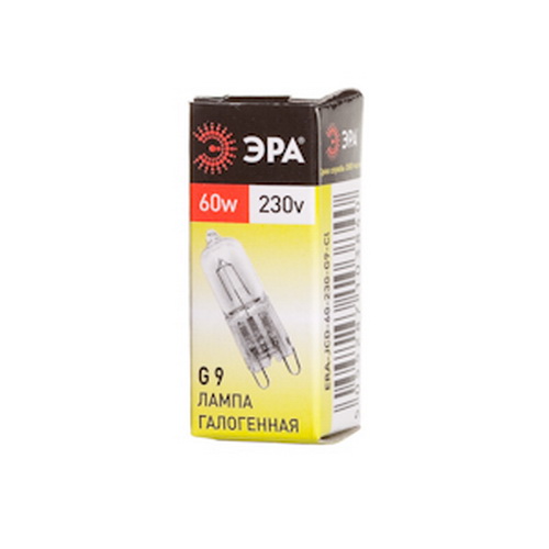 Лампа ЭРА галогенная G9-JCD-60-230V-CL G9 60Вт капсула теплый белый свет (1/1000) (C0027370) Лампа ЭРА галогенная G9-JCD-60-230V-CL G9 60Вт капсула теплый белый свет (1/1000) (C0027370)