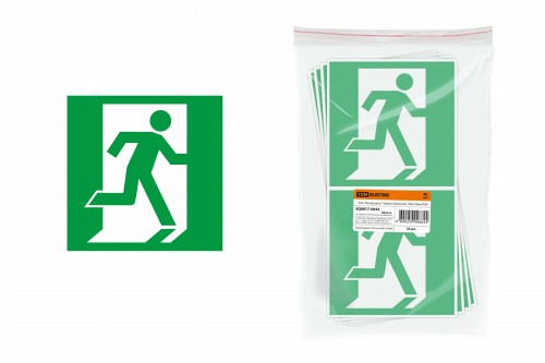 Знак "Выход здесь" (правосторонний) 150х150мм TDM (SQ0817-0043) фото 2 Знак "Выход здесь" (правосторонний) 150х150мм TDM (SQ0817-0043) фото 2