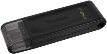 Флеш-накопитель USB 3.0 256GB Kingston DataTraveler 70 (Type C) чёрный (DT70/256GB) фото 2 Флеш-накопитель USB 3.0 256GB Kingston DataTraveler 70 (Type C) чёрный (DT70/256GB) фото 2