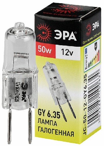 Лампа ЭРА галогенная GY6.35-JC-50W-12V GY6.35 50Вт капсула теплый белый свет (1/1000) (C0027372) фото 6 Лампа ЭРА галогенная GY6.35-JC-50W-12V GY6.35 50Вт капсула теплый белый свет (1/1000) (C0027372) фото 6