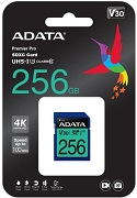 Карта памяти SDXC  256GB  A-Data Class 10 UHS-I U3 V30S (100/85 Mb/s) (ASDX256GUI3V30S-R)