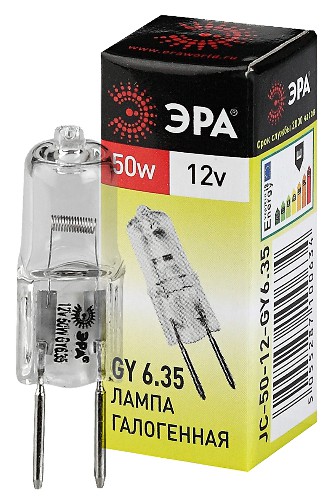 Лампа ЭРА галогенная GY6.35-JC-50W-12V GY6.35 50Вт капсула теплый белый свет (1/1000) (C0027372) фото 5 Лампа ЭРА галогенная GY6.35-JC-50W-12V GY6.35 50Вт капсула теплый белый свет (1/1000) (C0027372) фото 5