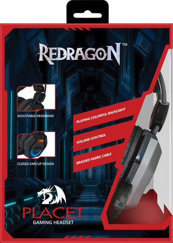 Гарнитура REDRAGON Placet красный/черный, кабель 2,2 м. (1/20) (64203) фото 2 Гарнитура REDRAGON Placet красный/черный, кабель 2,2 м. (1/20) (64203) фото 2