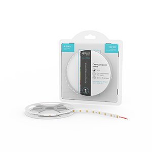 Лента светодиодная GAUSS Basic 2835/60 12V 4,8W/m 312lm/m 4000K 8mm IP20 5m 1/100 (BT006) Лента светодиодная GAUSS Basic 2835/60 12V 4,8W/m 312lm/m 4000K 8mm IP20 5m 1/100 (BT006)