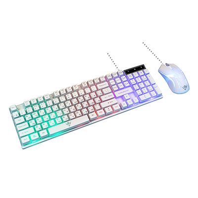 Комплект проводной игровой Клавиатура + Мышь NAKATOMI KMG-2305U WHITE, RGB подсветка, белая (1/10) (KMG-2305U white) Комплект проводной игровой Клавиатура + Мышь NAKATOMI KMG-2305U WHITE, RGB подсветка, белая (1/10) (KMG-2305U white)