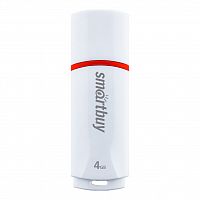 Флеш-накопитель USB  4GB  Smart Buy  Crown  белый (SB4GBCRW-W)