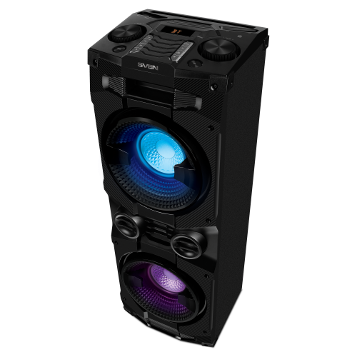 Колонка портативная SVEN АС PS-1500 (500 Вт, напольная, Bluetooth, FM, USB, LED-дисплей, ~230В), черный (1/1) (SV-022020) фото 6