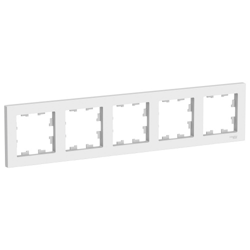 Рамка 5-м ATLASDESIGN универс. бел. Systeme Electric ATN000105 (1/5/30)