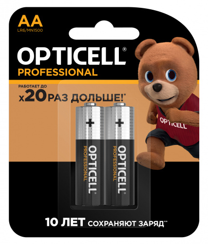 Элемент питания OPTICELL PROFESSIONAL LR6 BL2 (2/96) (5052011) Элемент питания OPTICELL PROFESSIONAL LR6 BL2 (2/96) (5052011)