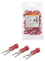 Наконечник НВИ с легким вводом проводника 1,25-3 вилка 0,5-1,5мм (100шт) TDM (1/180) (SQ0503-0201)