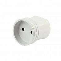 Штепсельное гнездо SMARTBUY без заземления белое 10А 250В (SBE-10-S02-w) (1/40)